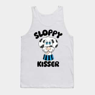 Funny Dog Quotes Sloppy Kisser Tank Top